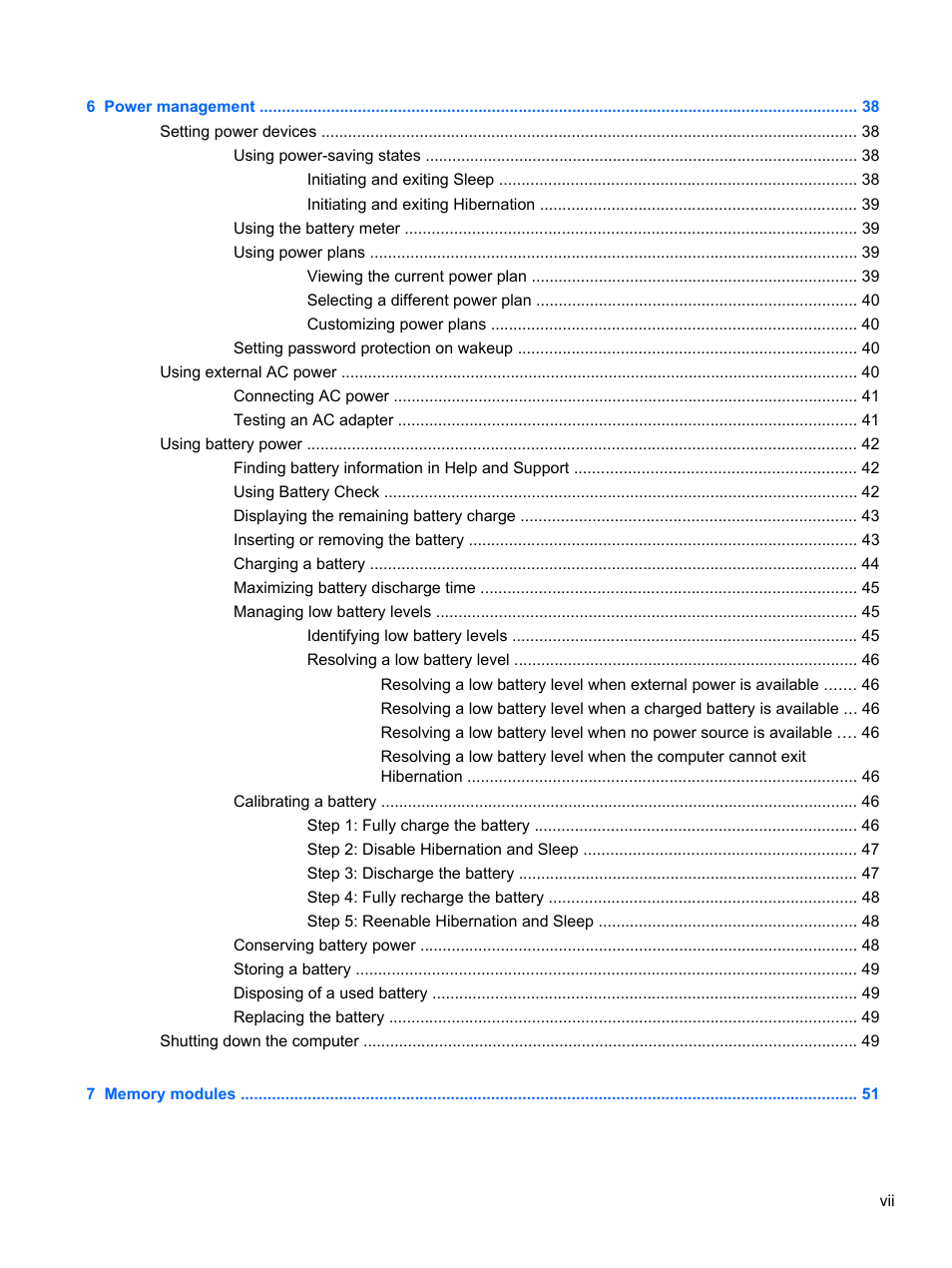 HP Pavilion dm3-2010us Entertainment Notebook PC User Manual | Page 7 / 95