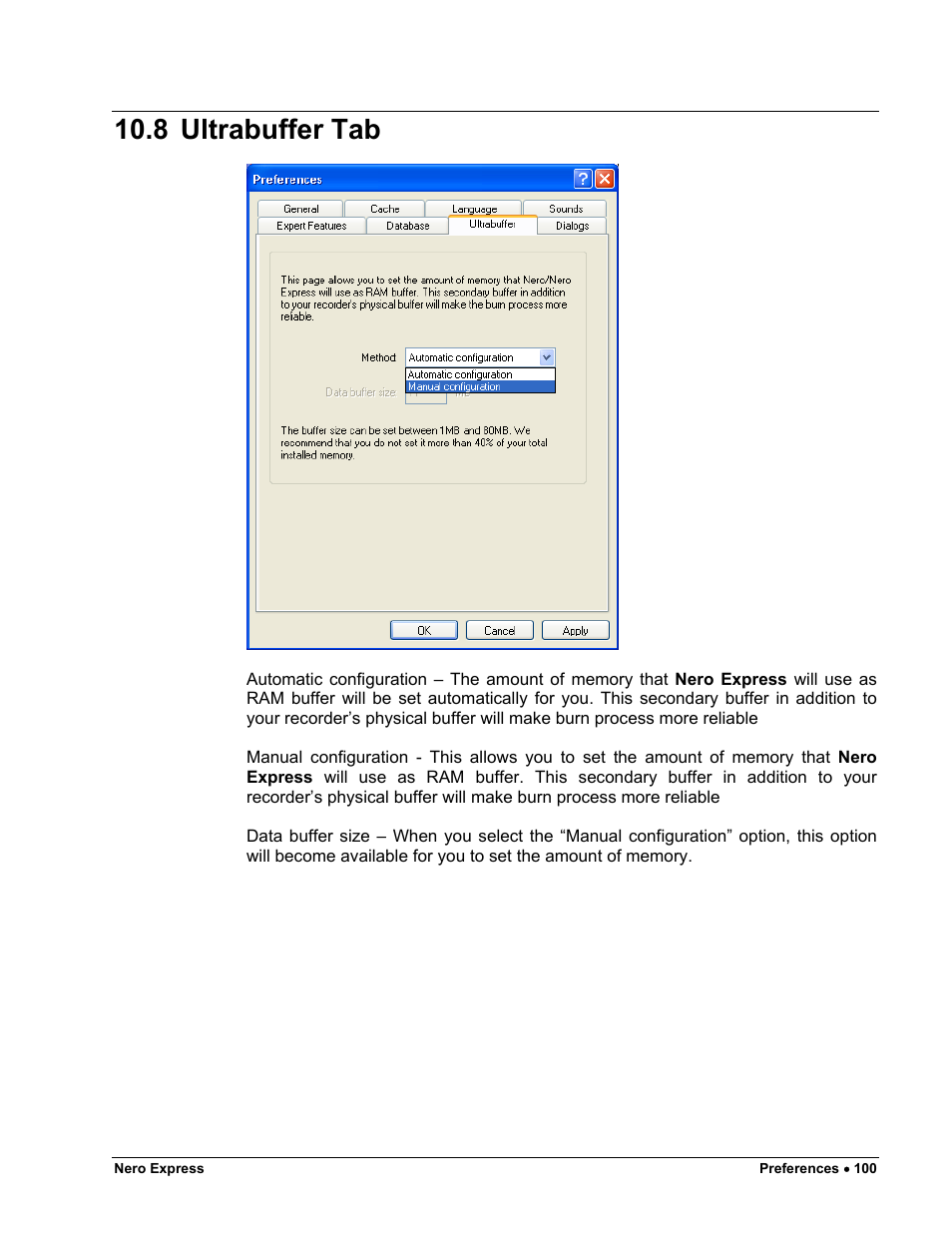 Ultrabuffer tab, 8 ultrabuffer tab | HP CD52 External CD-Writer Series User Manual | Page 100 / 117