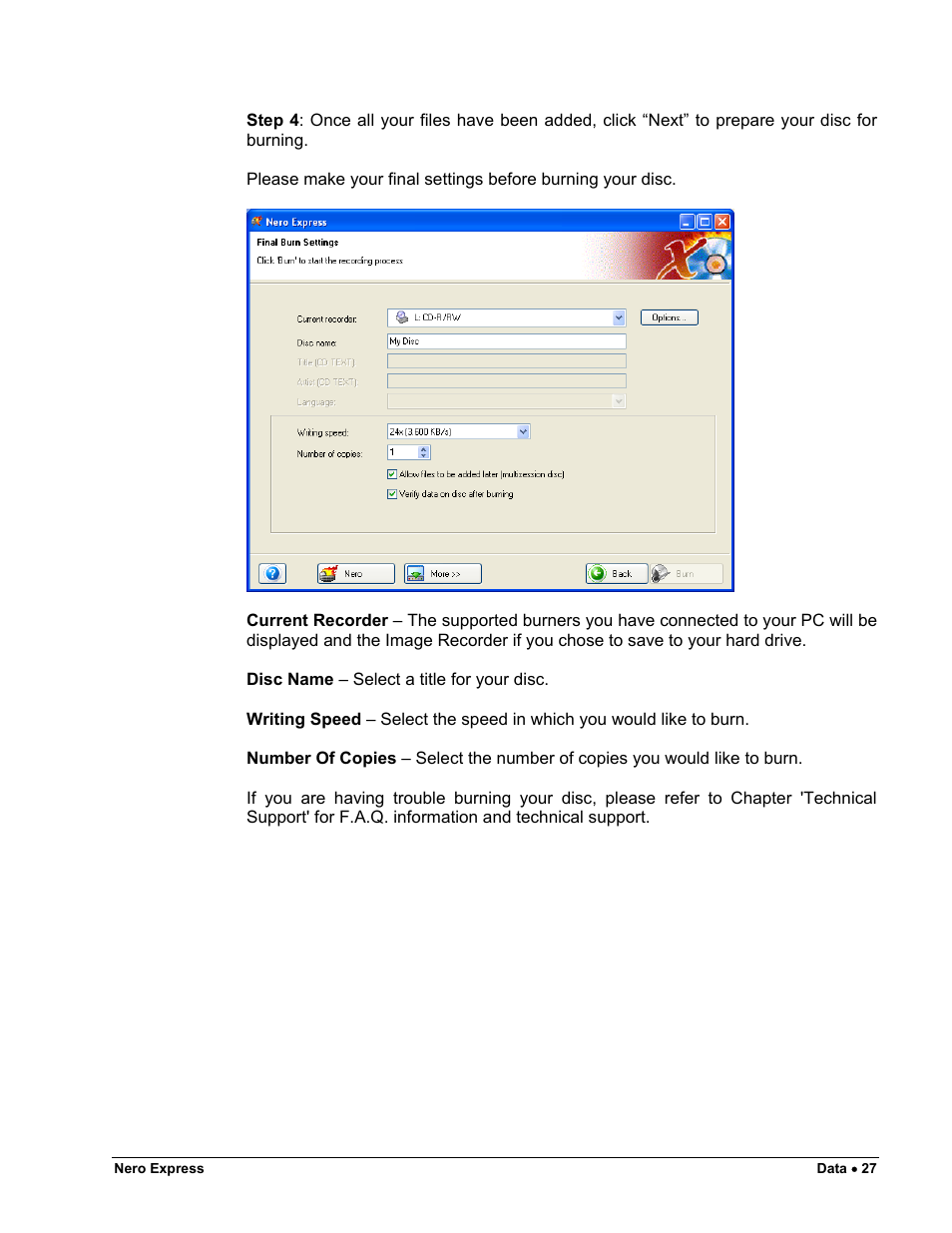 HP CD52 External CD-Writer Series User Manual | Page 27 / 117