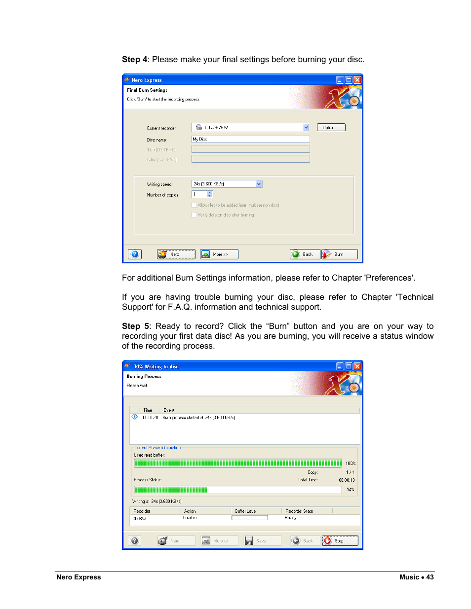 HP CD52 External CD-Writer Series User Manual | Page 43 / 117