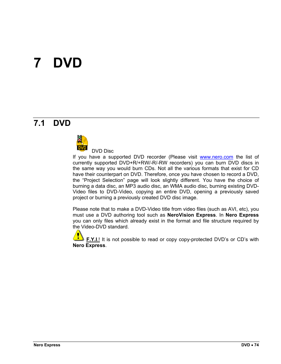 7 dvd, 1 dvd | HP CD52 External CD-Writer Series User Manual | Page 74 / 117