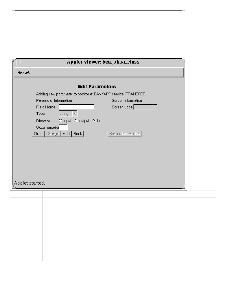 Window (shown in, Figure 5-9, Accompanying parameters of a service. see also | Adding a parameter | HP NonStop G-Series User Manual | Page 51 / 321