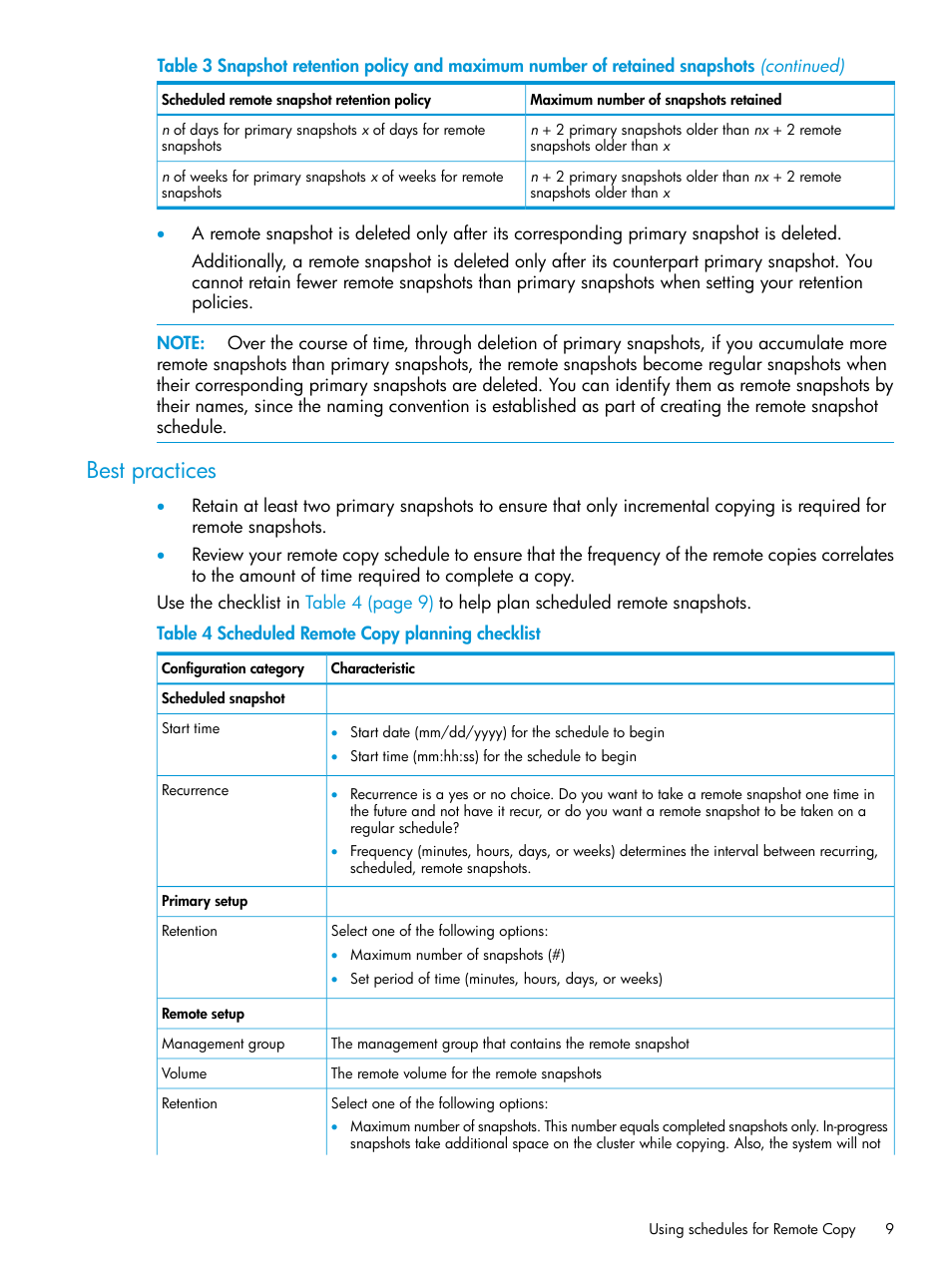 Best practices | HP StoreVirtual 4000 Storage User Manual | Page 9 / 57