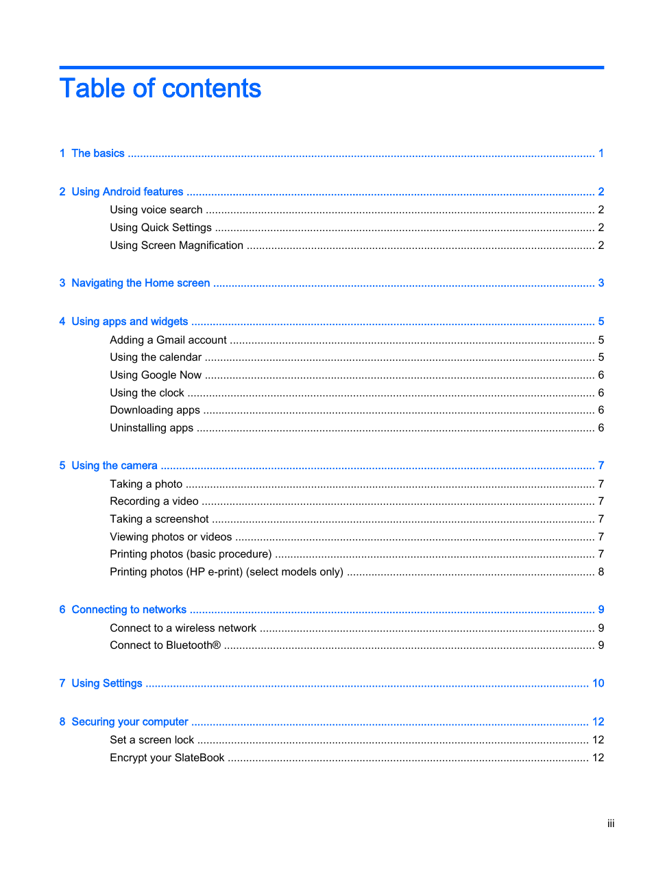 HP SlateBook 14-p010nr PC User Manual | Page 3 / 22