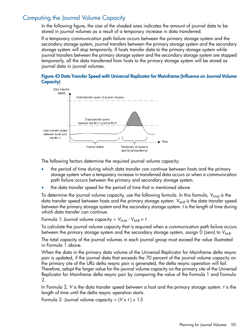 Computing the journal volume capacity | HP StorageWorks XP Remote Web Console Software User Manual | Page 101 / 244