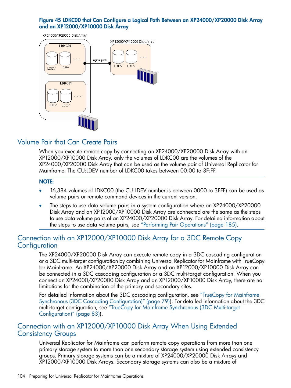 Volume pair that can create pairs | HP StorageWorks XP Remote Web Console Software User Manual | Page 104 / 244