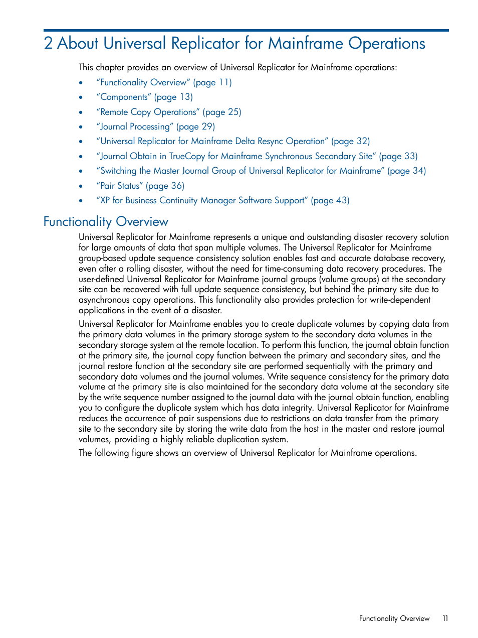 Functionality overview | HP StorageWorks XP Remote Web Console Software User Manual | Page 11 / 244