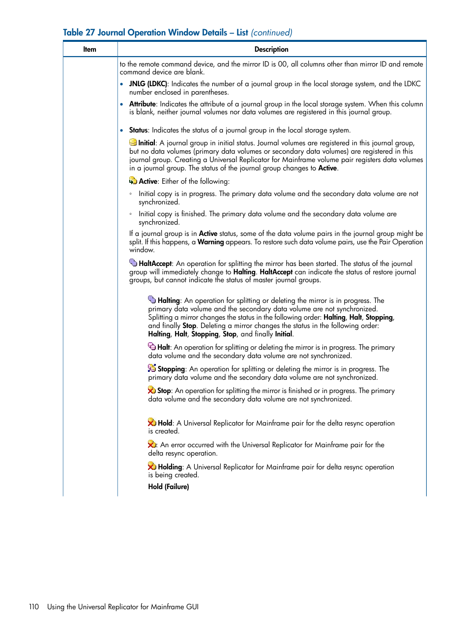 HP StorageWorks XP Remote Web Console Software User Manual | Page 110 / 244
