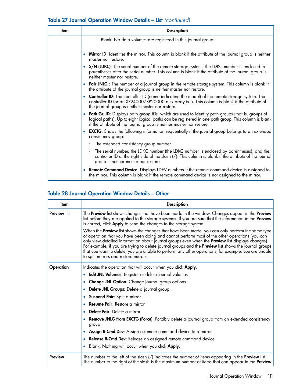 HP StorageWorks XP Remote Web Console Software User Manual | Page 111 / 244