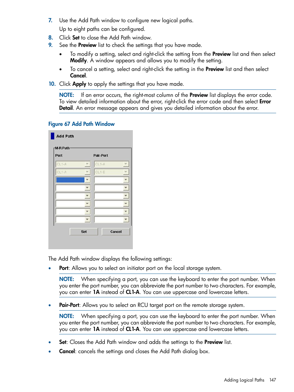 HP StorageWorks XP Remote Web Console Software User Manual | Page 147 / 244