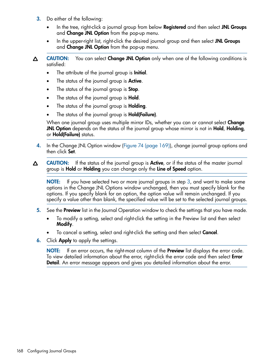 HP StorageWorks XP Remote Web Console Software User Manual | Page 168 / 244