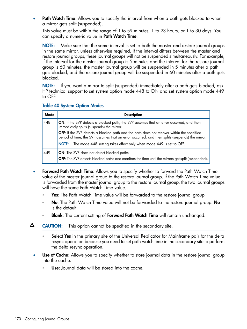 HP StorageWorks XP Remote Web Console Software User Manual | Page 170 / 244