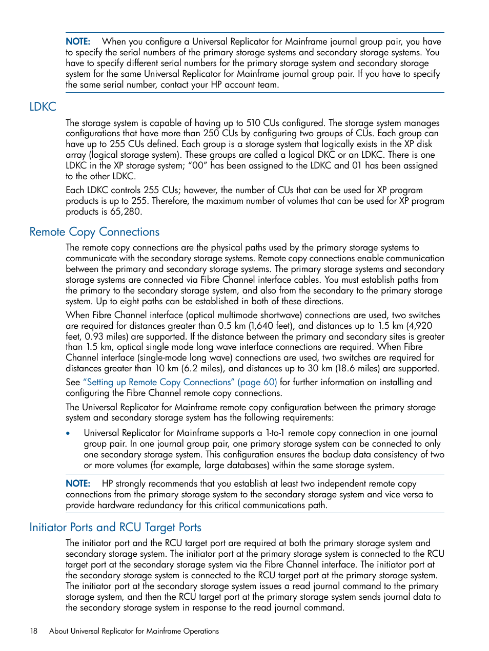 Ldkc, Remote copy connections, Initiator ports and rcu target ports | HP StorageWorks XP Remote Web Console Software User Manual | Page 18 / 244