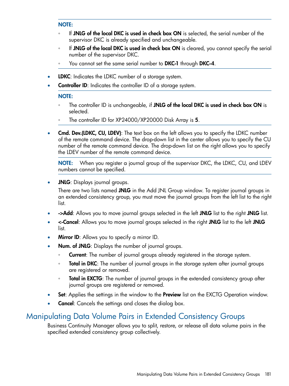 HP StorageWorks XP Remote Web Console Software User Manual | Page 181 / 244