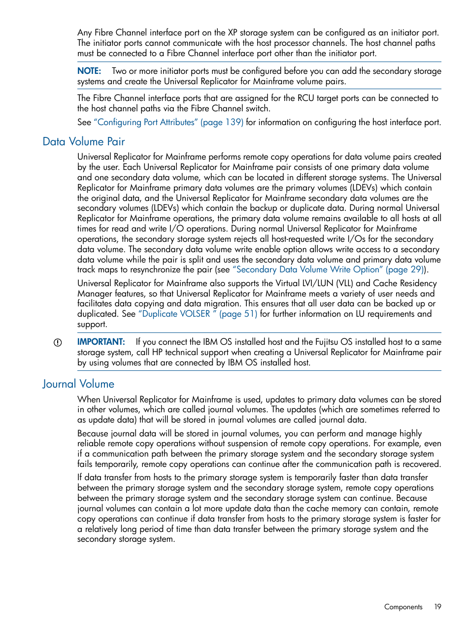 Data volume pair, Journal volume, Data volume pair journal volume | HP StorageWorks XP Remote Web Console Software User Manual | Page 19 / 244
