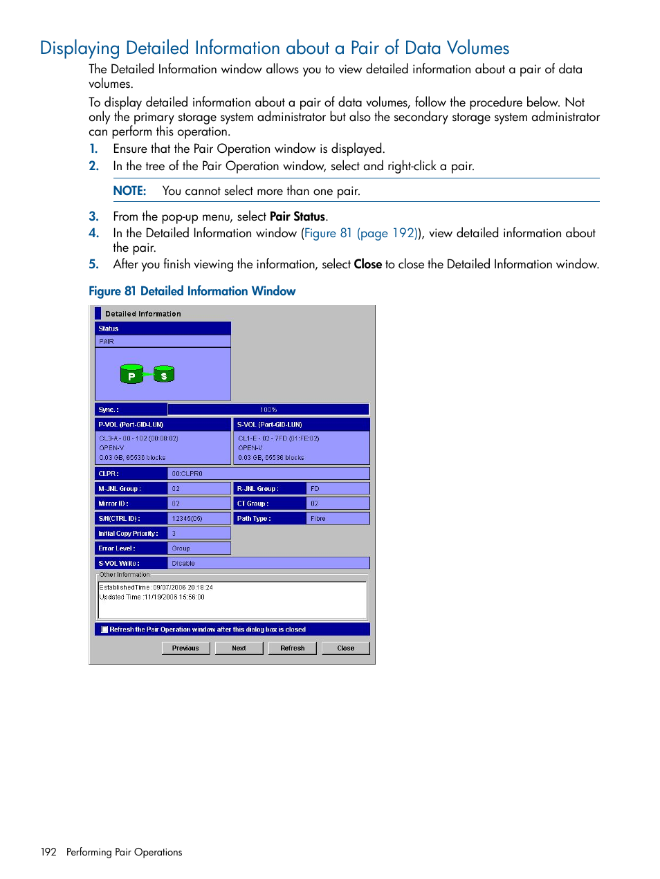 HP StorageWorks XP Remote Web Console Software User Manual | Page 192 / 244