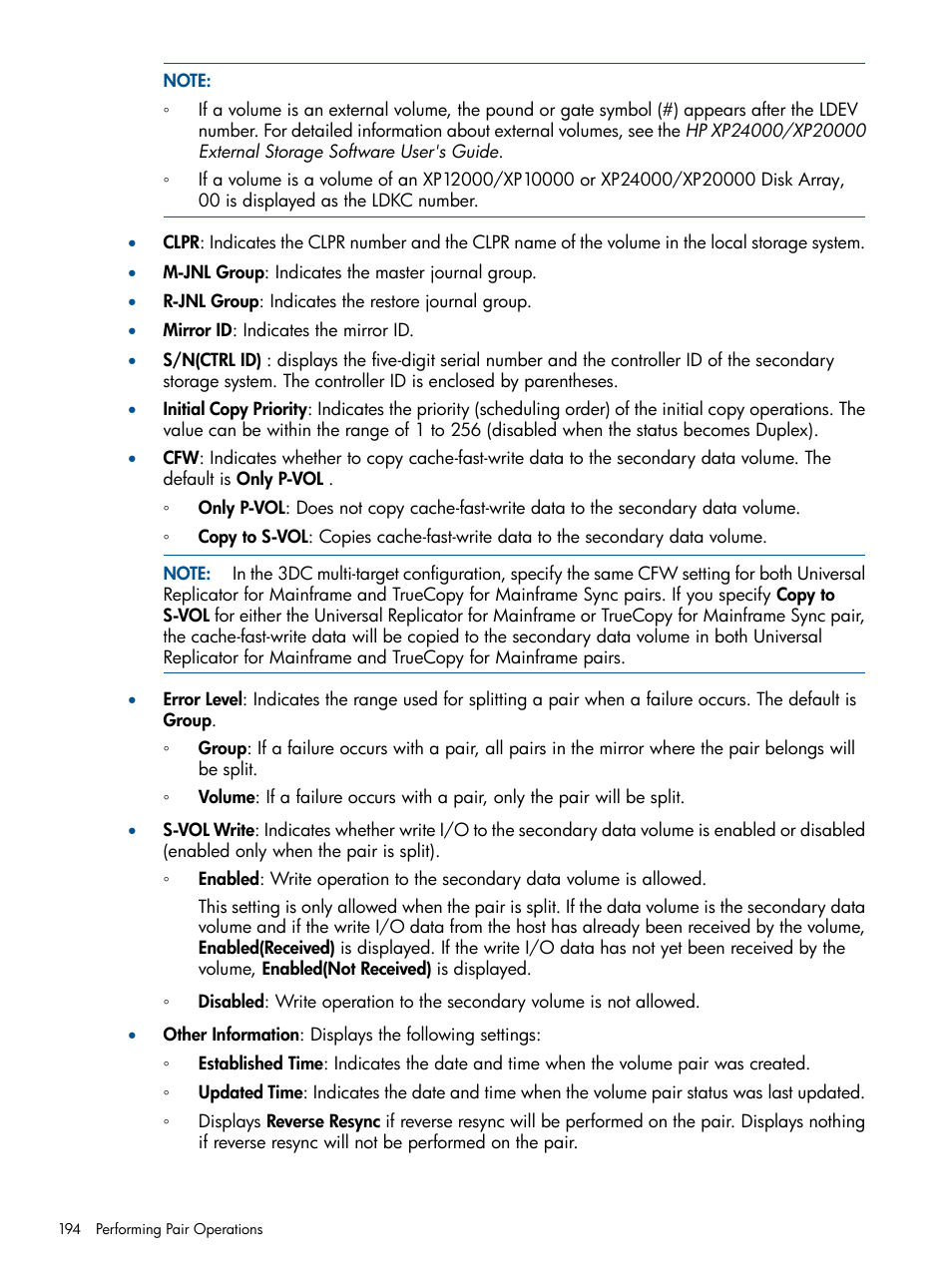 HP StorageWorks XP Remote Web Console Software User Manual | Page 194 / 244