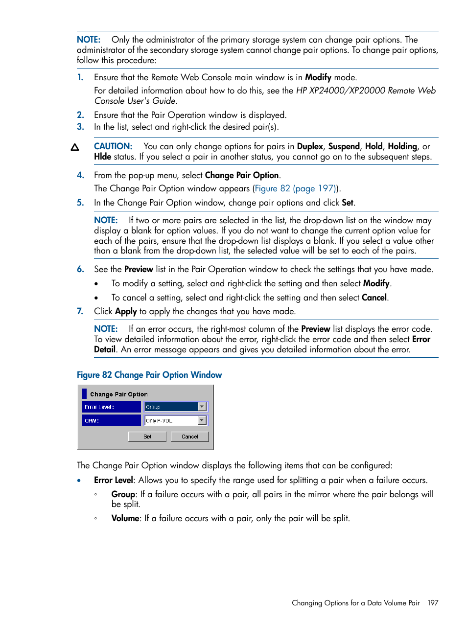 HP StorageWorks XP Remote Web Console Software User Manual | Page 197 / 244