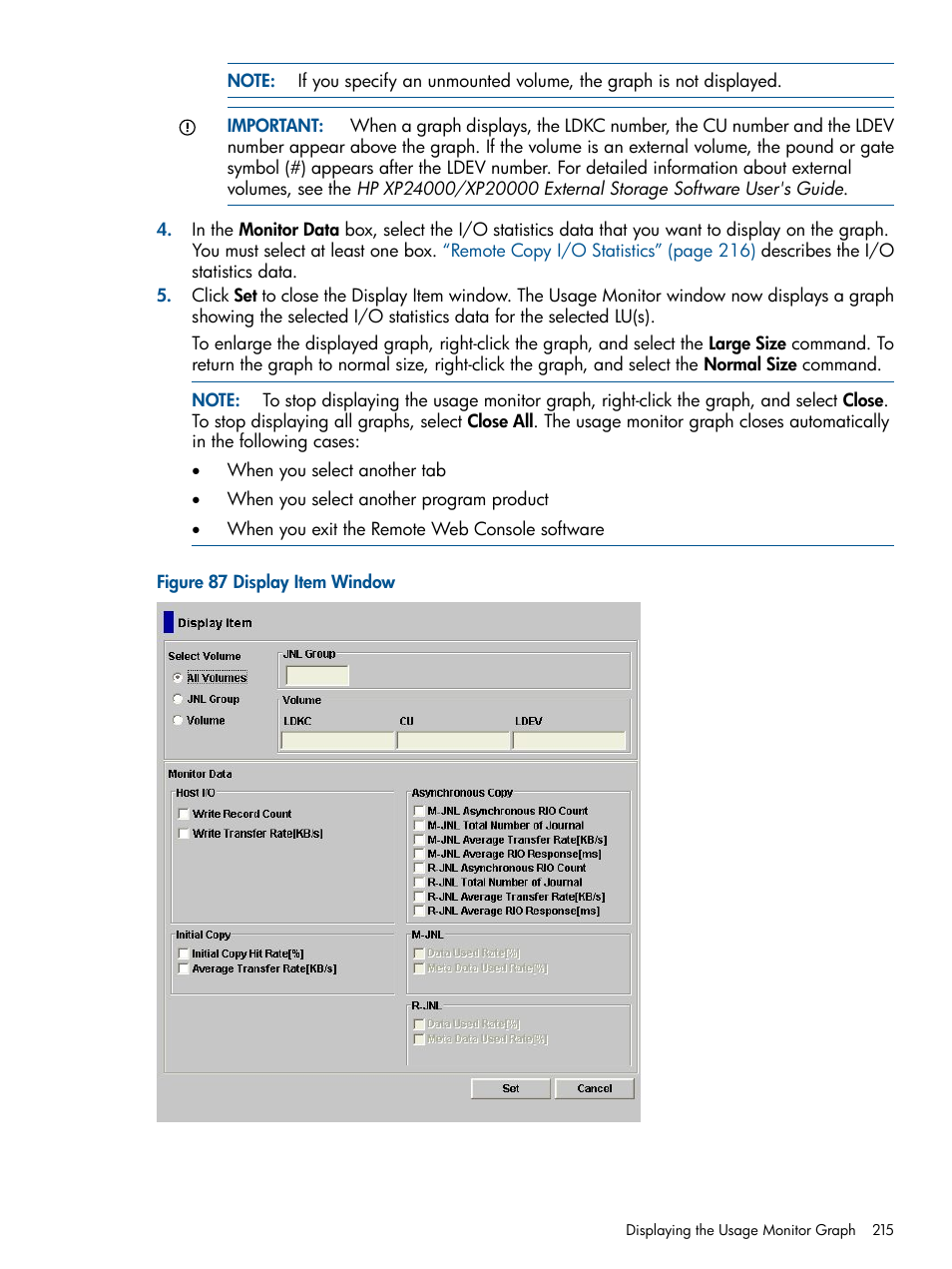 HP StorageWorks XP Remote Web Console Software User Manual | Page 215 / 244