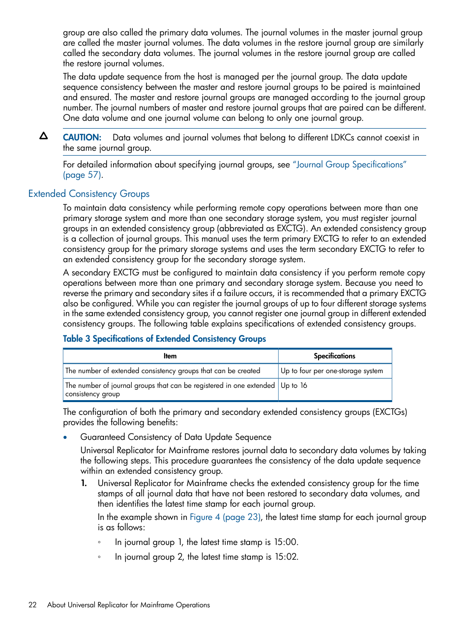 Extended consistency groups | HP StorageWorks XP Remote Web Console Software User Manual | Page 22 / 244