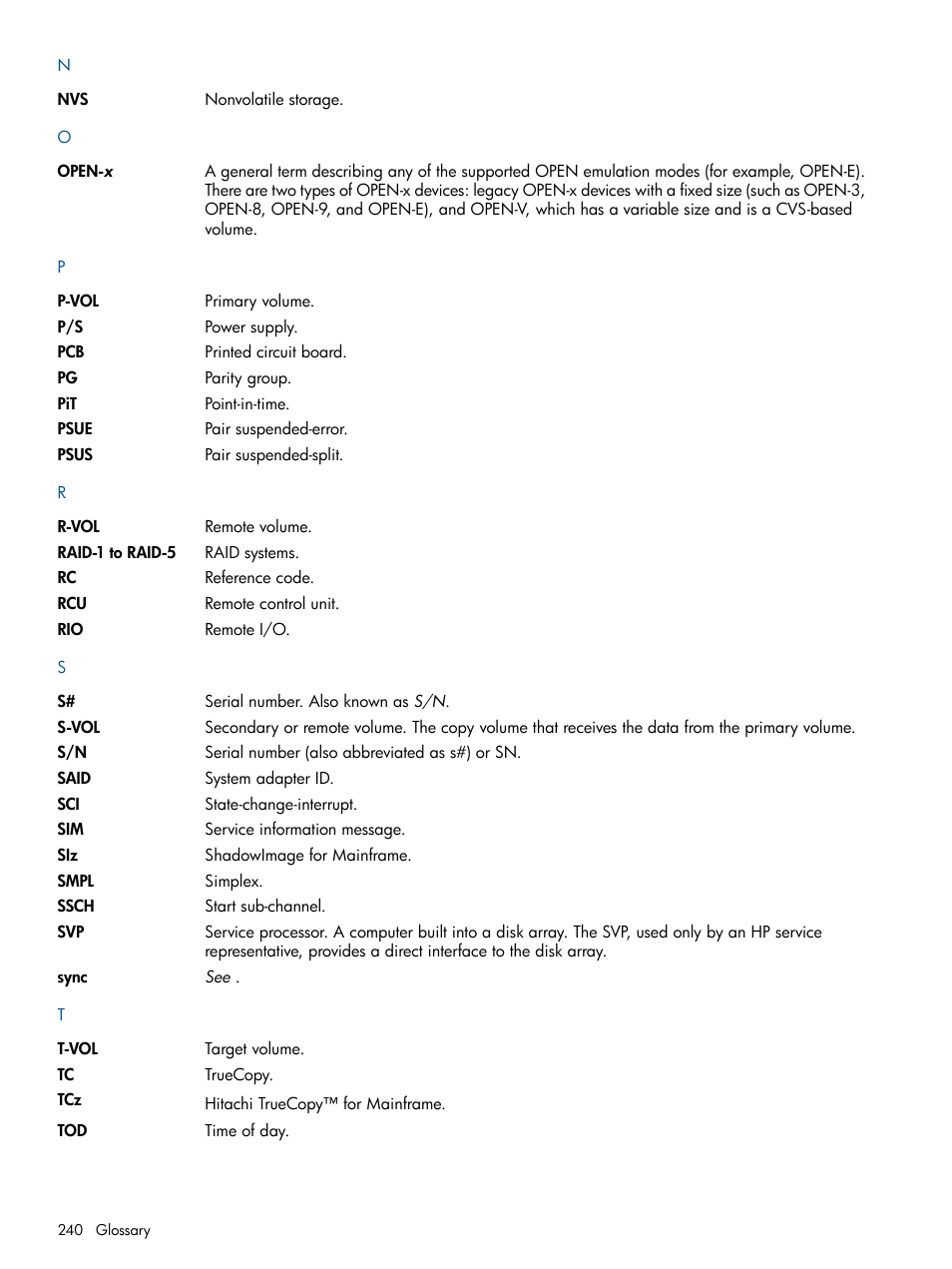 HP StorageWorks XP Remote Web Console Software User Manual | Page 240 / 244