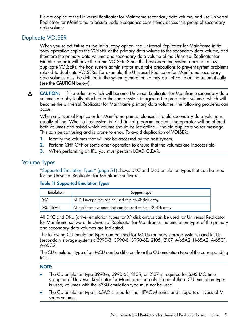 Duplicate volser, Volume types, Duplicate volser volume types | HP StorageWorks XP Remote Web Console Software User Manual | Page 51 / 244