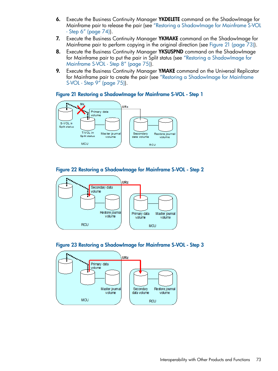 Restoring | HP StorageWorks XP Remote Web Console Software User Manual | Page 73 / 244