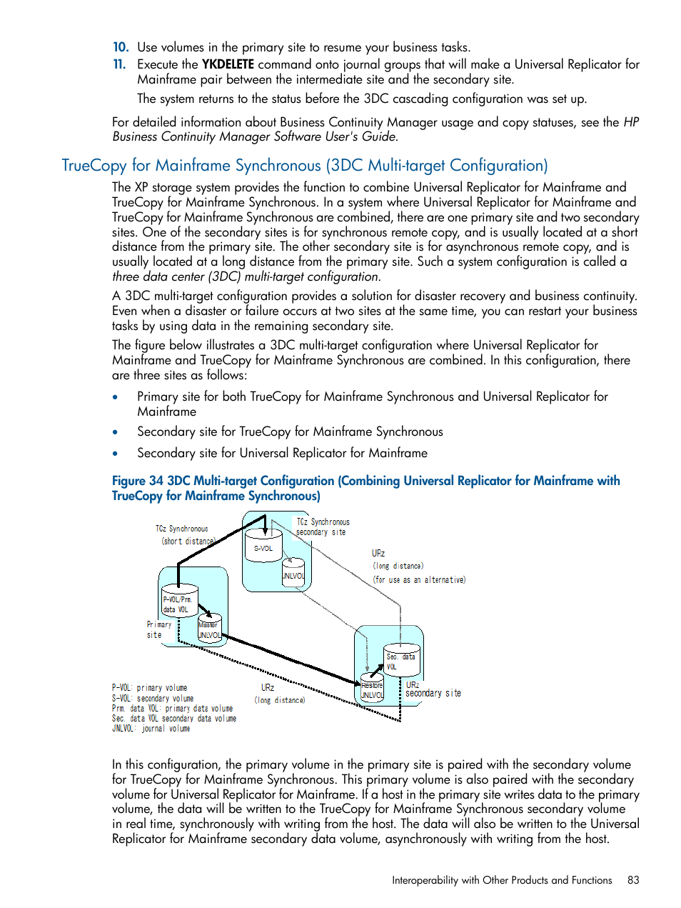 Truecopy for mainframe synchronous (3dc | HP StorageWorks XP Remote Web Console Software User Manual | Page 83 / 244