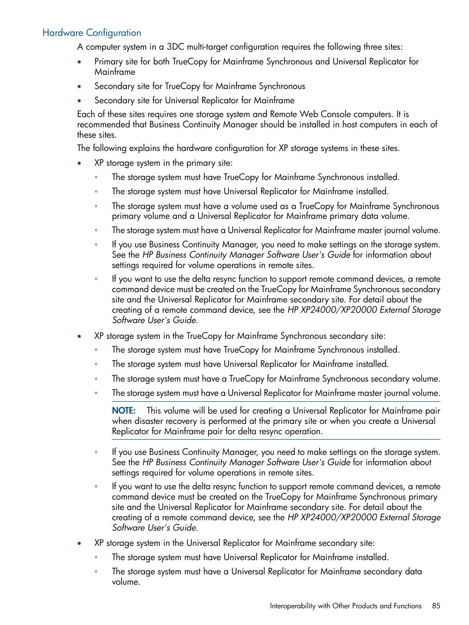 Hardware configuration | HP StorageWorks XP Remote Web Console Software User Manual | Page 85 / 244