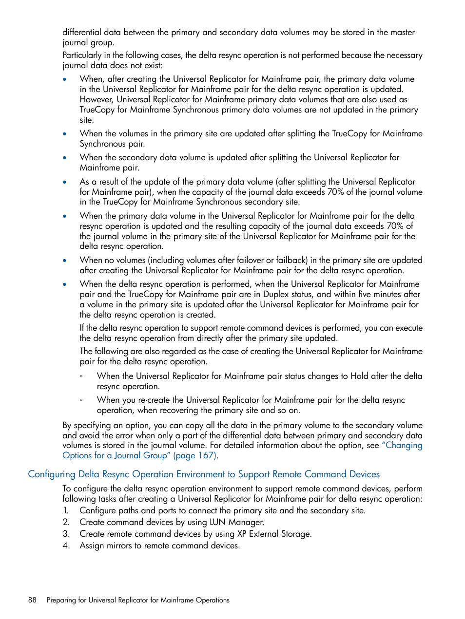 Configuring delta | HP StorageWorks XP Remote Web Console Software User Manual | Page 88 / 244