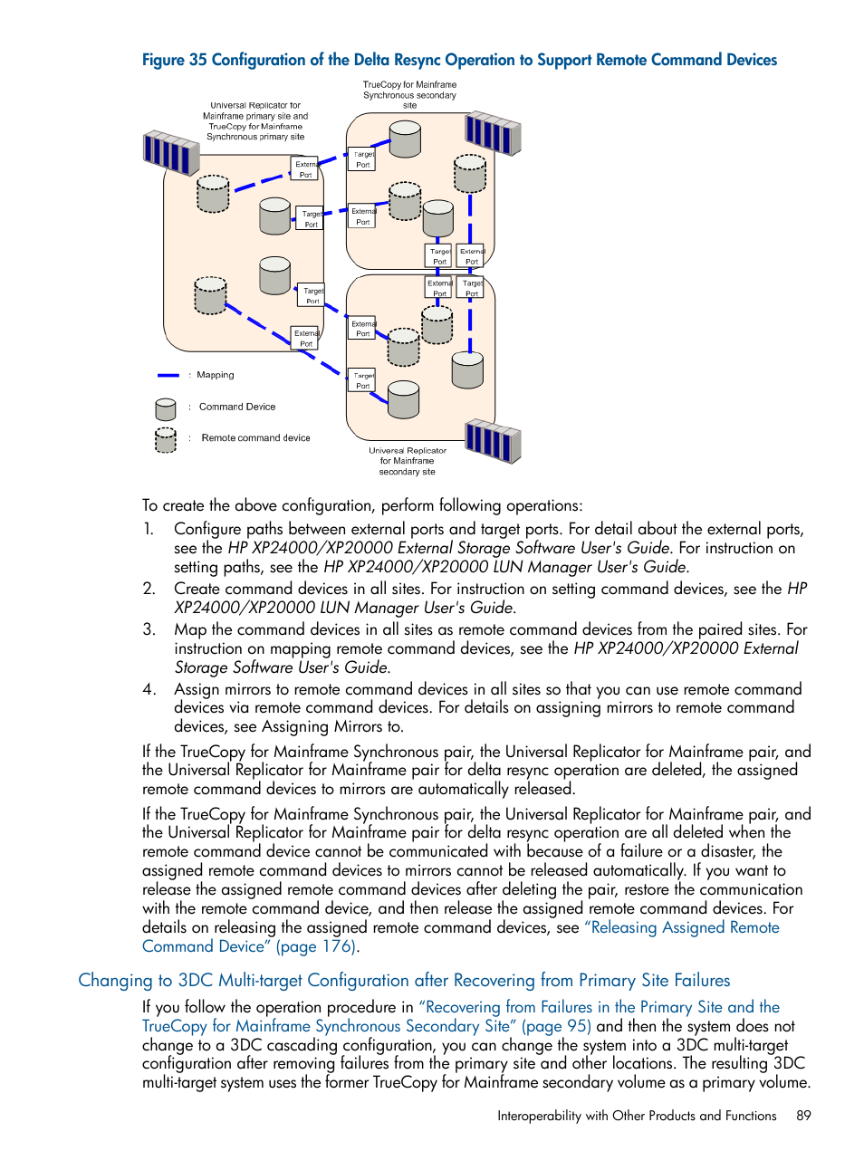 Changing to 3dc multi-target configuration after | HP StorageWorks XP Remote Web Console Software User Manual | Page 89 / 244