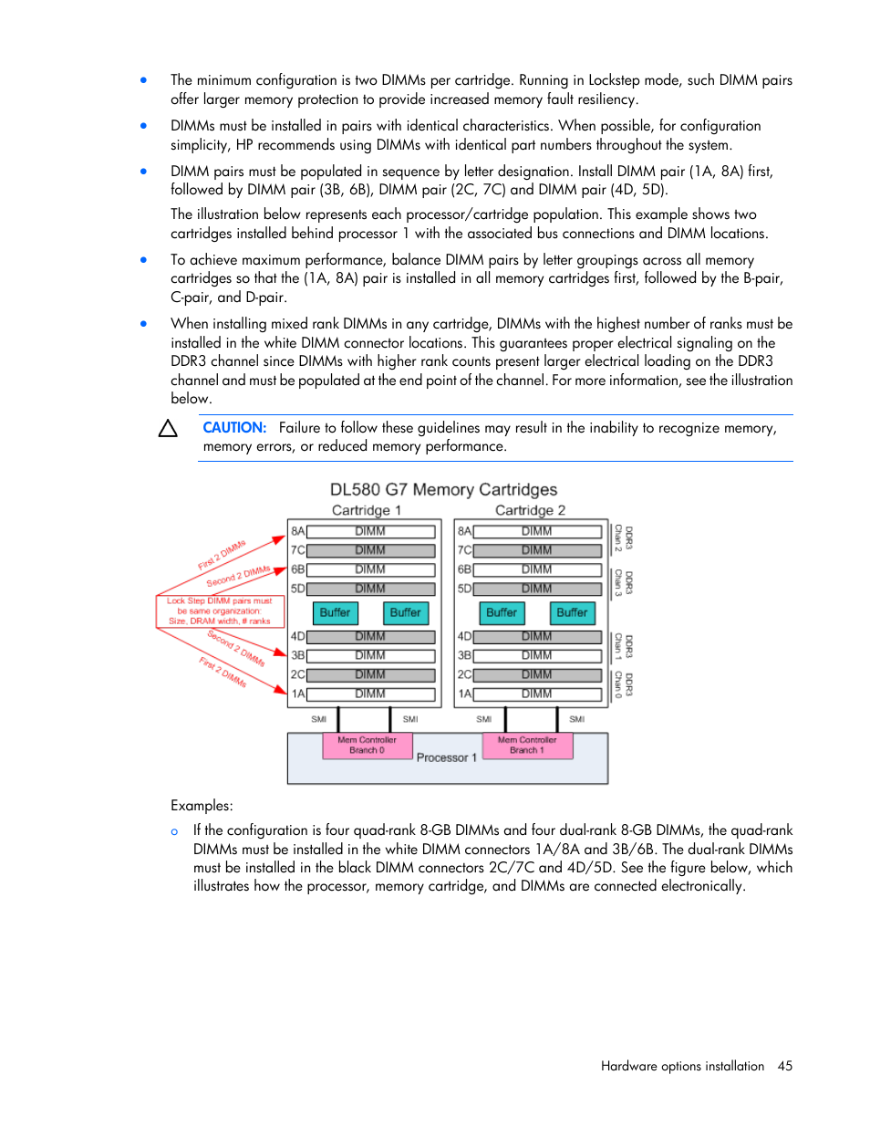 HP ProLiant DL580 G7 Server User Manual | Page 45 / 131