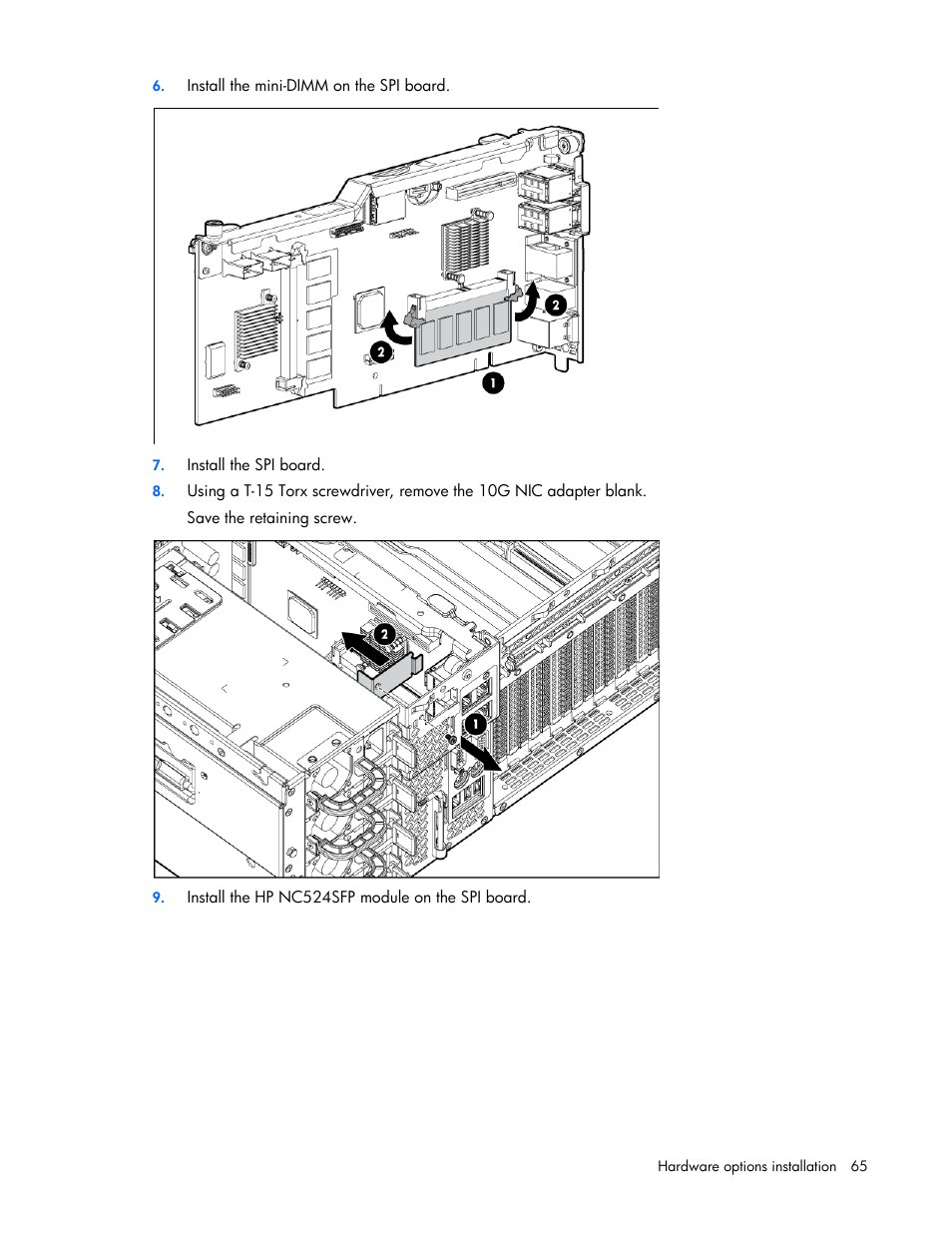 HP ProLiant DL580 G7 Server User Manual | Page 65 / 131