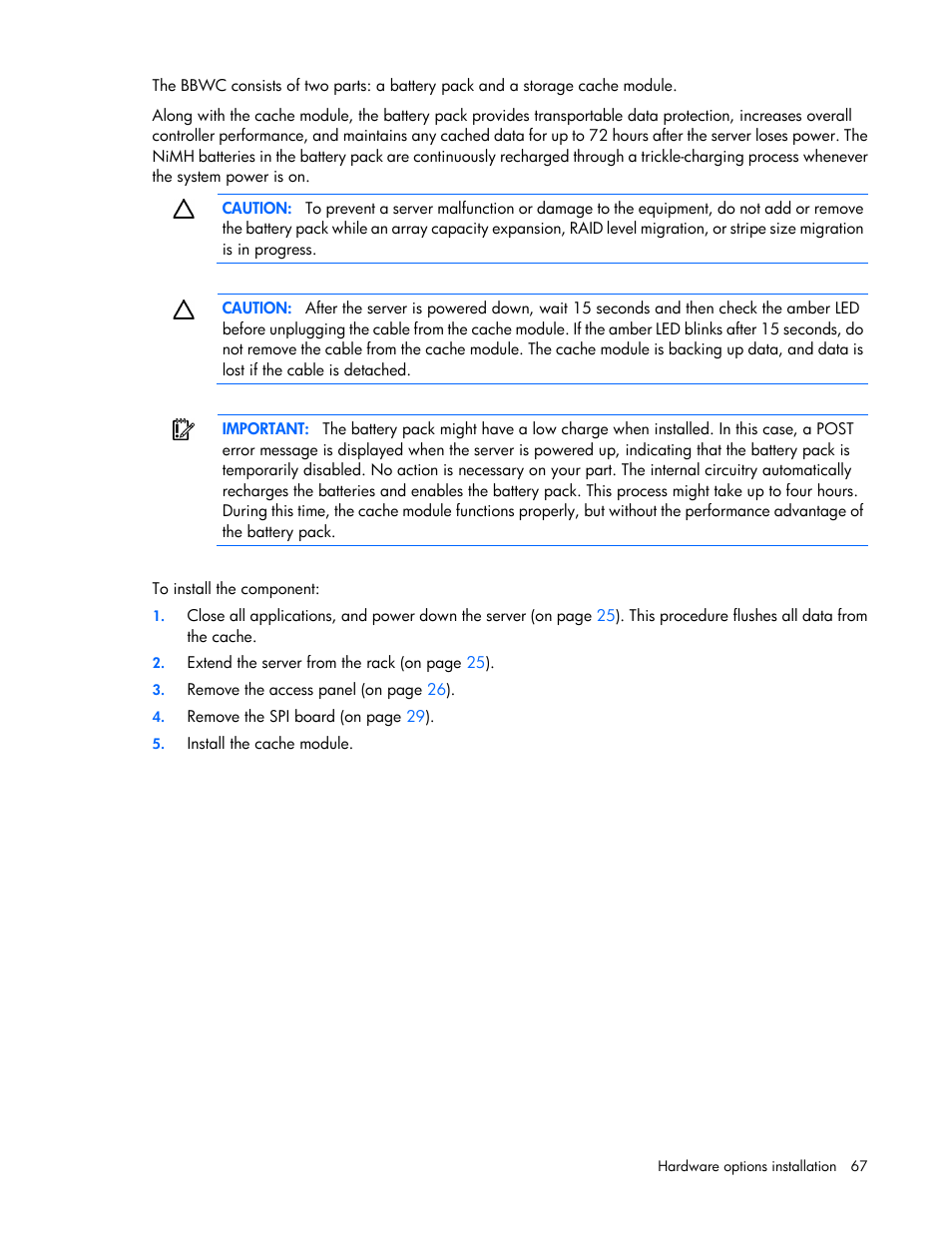 HP ProLiant DL580 G7 Server User Manual | Page 67 / 131