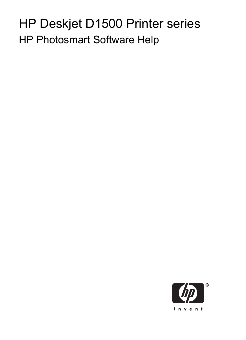 Hp deskjet d1500 printer series | HP Deskjet D1550 Printer User Manual | Page 2 / 113