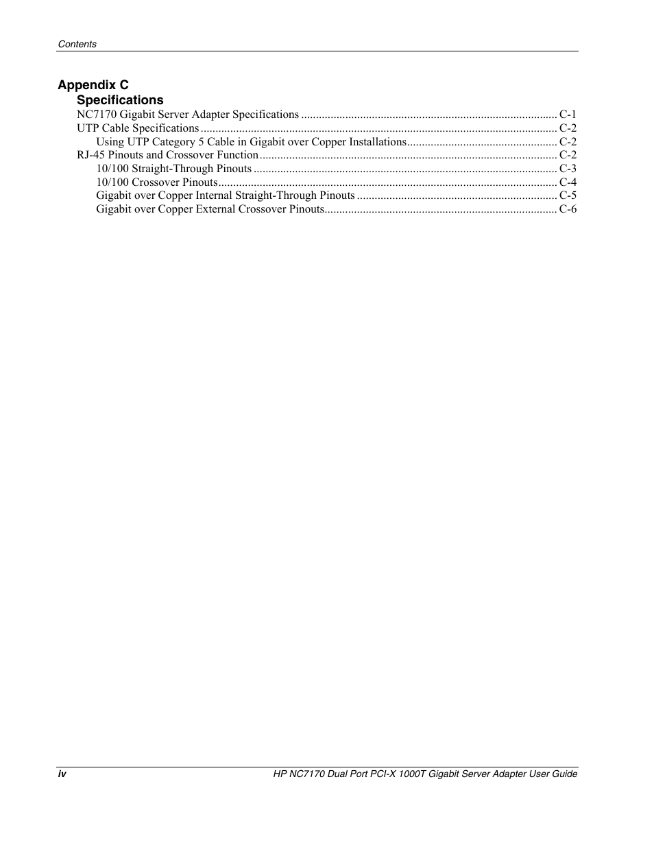 HP NC7170 Dual Port PCI-X Gigabit Server Adapter User Manual | Page 4 / 21