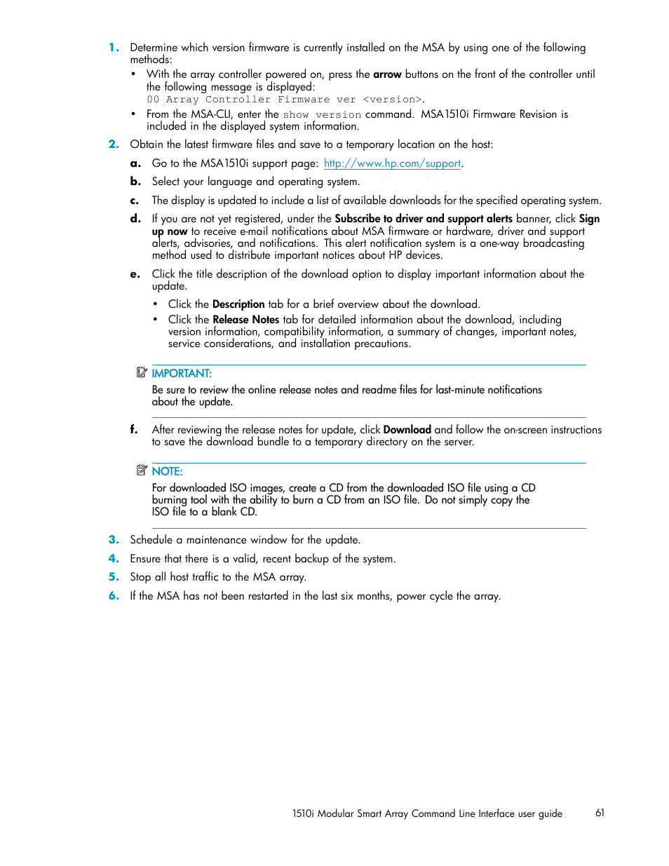 HP StorageWorks 1510i Modular Smart Array User Manual | Page 61 / 154