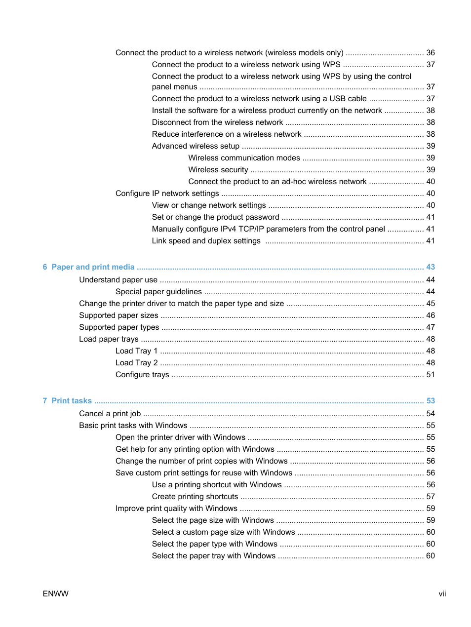 HP LaserJet Pro CP1525nw Color Printer User Manual | Page 9 / 202