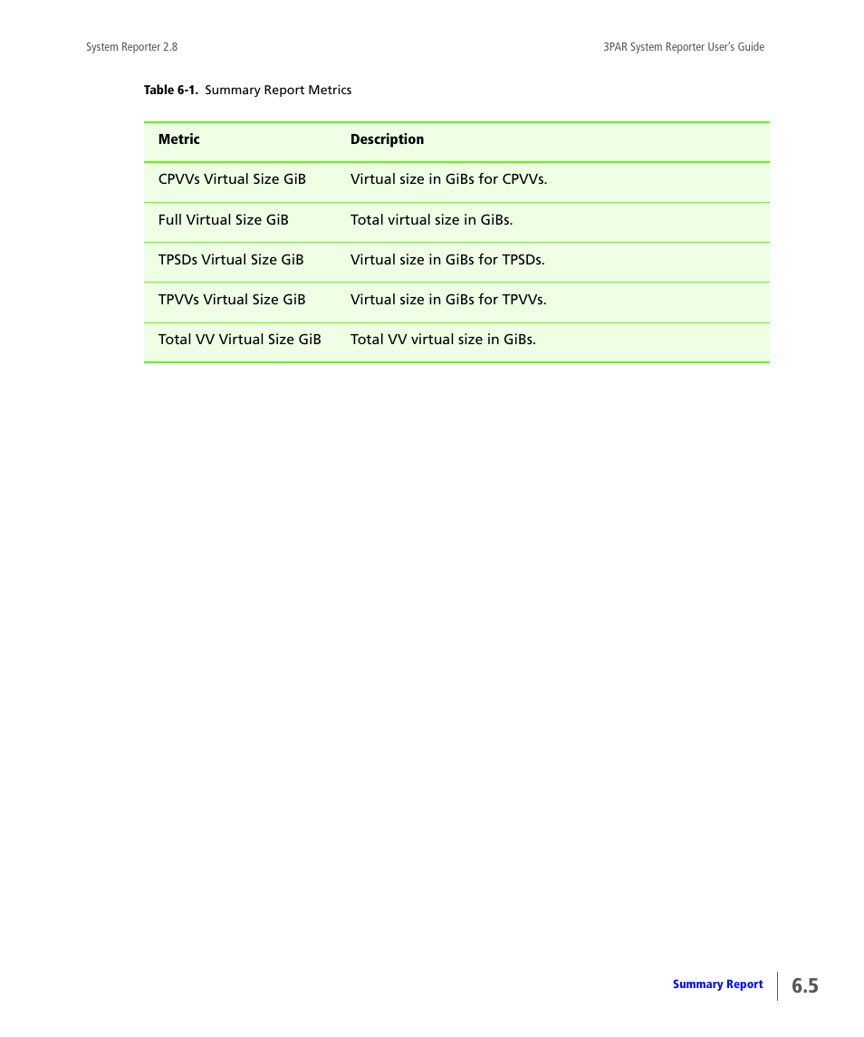 HP 3PAR System Reporter Software User Manual | Page 157 / 378