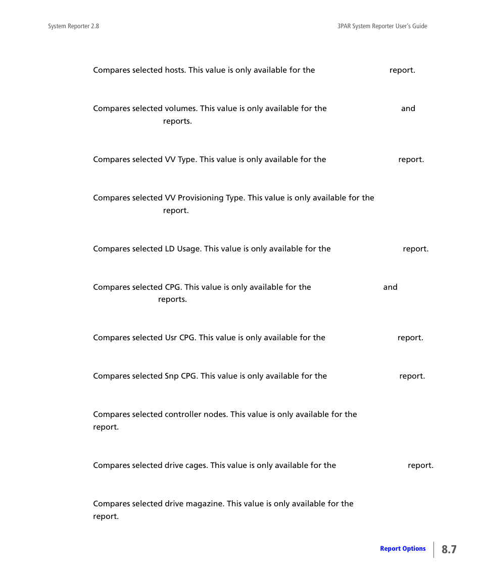 HP 3PAR System Reporter Software User Manual | Page 199 / 378