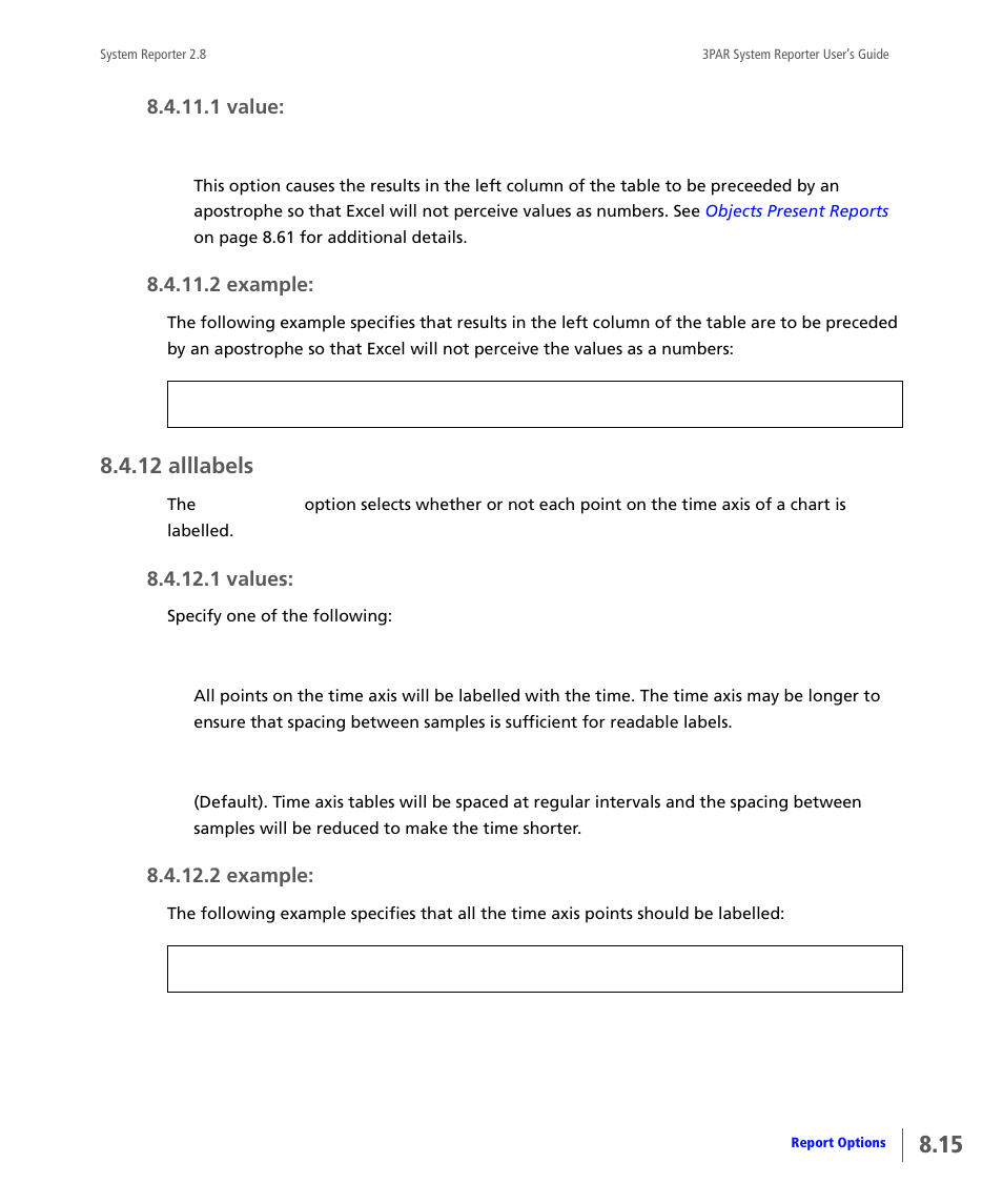 12 alllabels, Alllabels | HP 3PAR System Reporter Software User Manual | Page 207 / 378