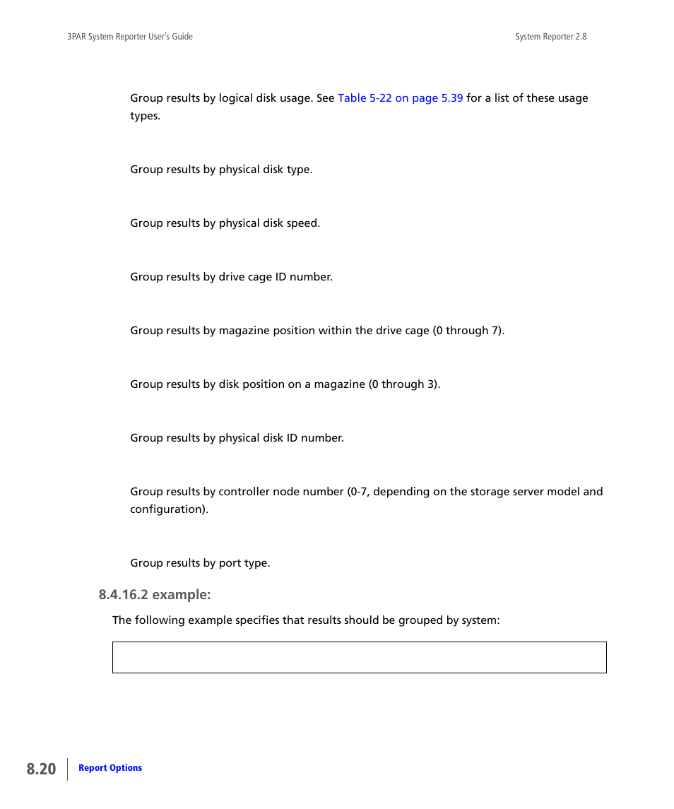 HP 3PAR System Reporter Software User Manual | Page 212 / 378