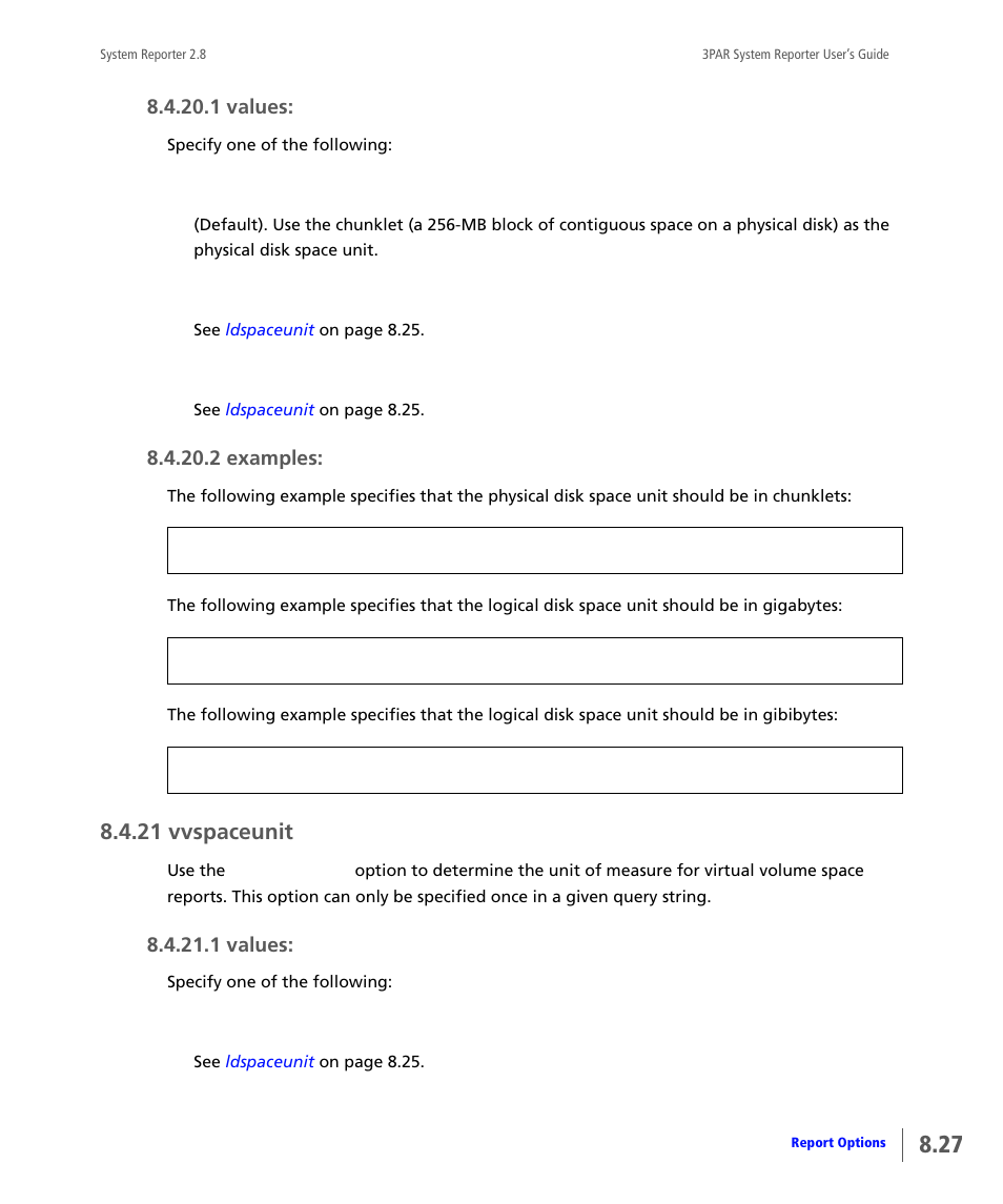 21 vvspaceunit, Vvspaceunit | HP 3PAR System Reporter Software User Manual | Page 219 / 378