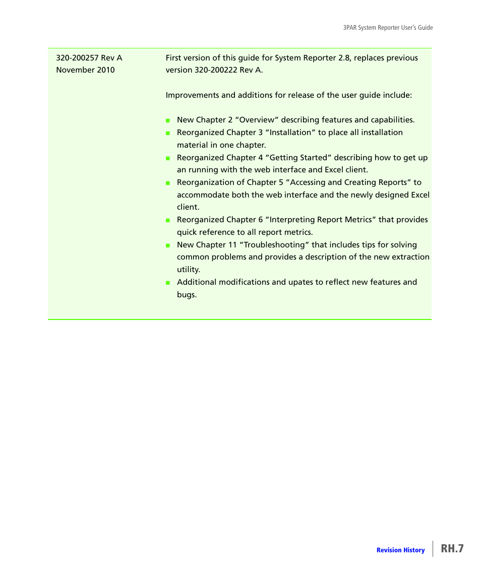 Rh.7 | HP 3PAR System Reporter Software User Manual | Page 377 / 378