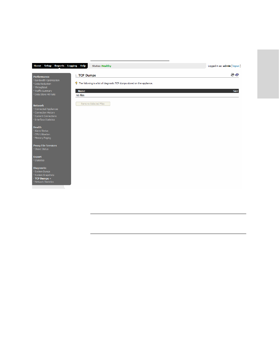 Viewing tcp network statistics | HP StorageWorks Enterprise File Services WAN Accelerator User Manual | Page 155 / 186