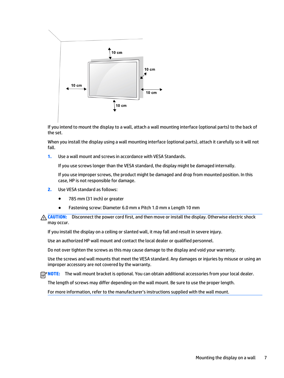 HP LD5535 55-inch LED Digital Signage Display User Manual | Page 17 / 106