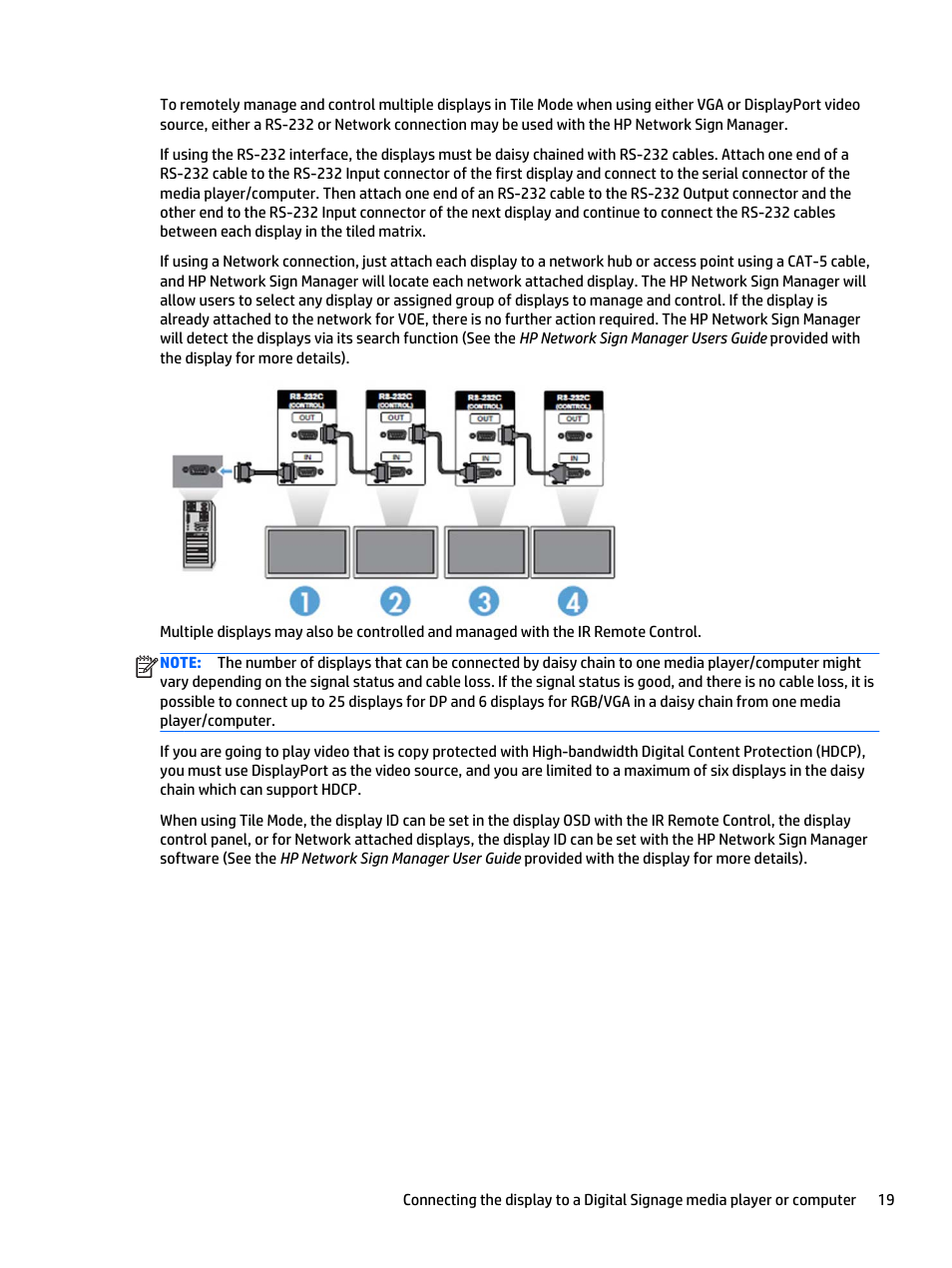 HP LD5535 55-inch LED Digital Signage Display User Manual | Page 29 / 106