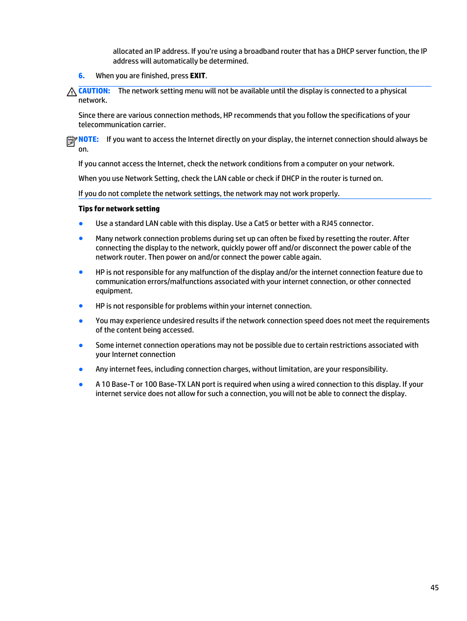 HP LD5535 55-inch LED Digital Signage Display User Manual | Page 55 / 106