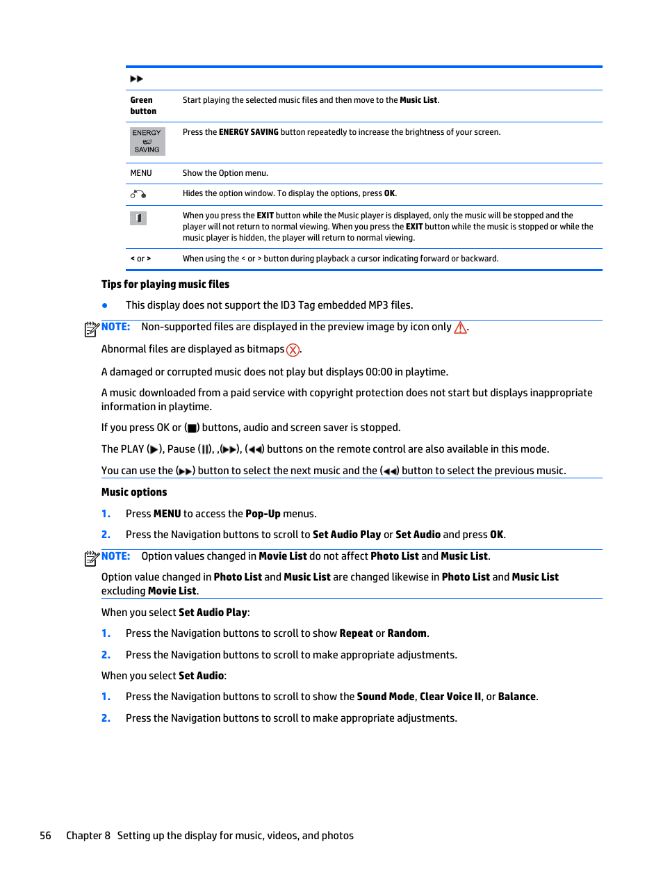 HP LD5535 55-inch LED Digital Signage Display User Manual | Page 66 / 106