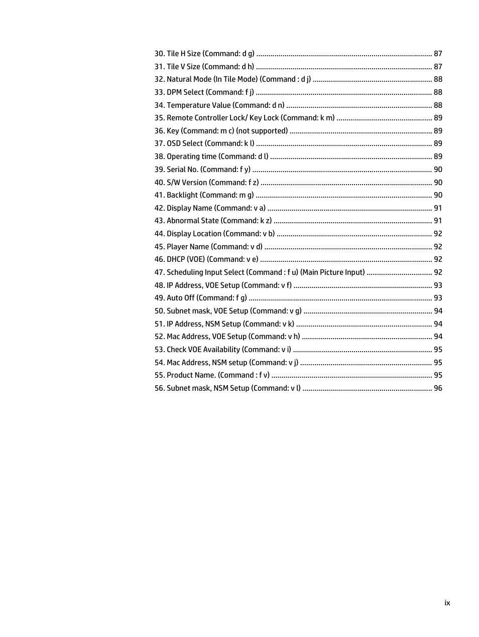 HP LD5535 55-inch LED Digital Signage Display User Manual | Page 9 / 106